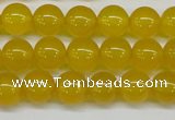 CAG7103 15.5 inches 10mm round yellow agate gemstone beads