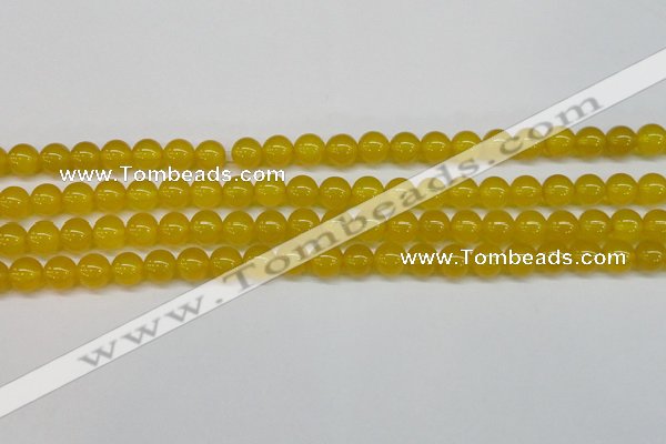 CAG7103 15.5 inches 10mm round yellow agate gemstone beads