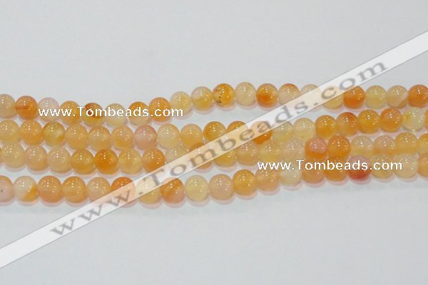 CAG7132 15.5 inches 8mm round red agate gemstone beads