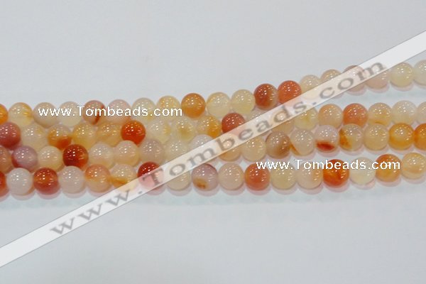 CAG7133 15.5 inches 10mm round red agate gemstone beads