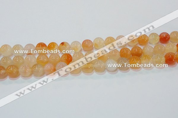 CAG7134 15.5 inches 12mm round red agate gemstone beads