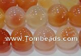 CAG7135 15.5 inches 14mm round red agate gemstone beads