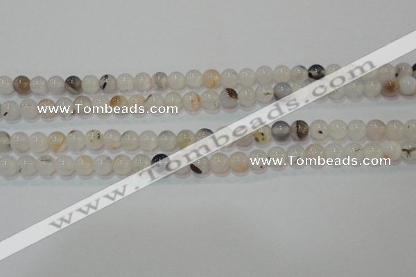 CAG7141 15.5 inches 6mm round Montana agate gemstone beads