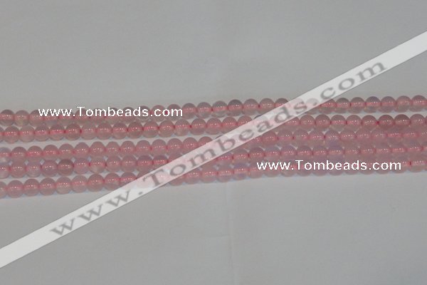 CAG7149 15.5 inches 4mm round pink agate gemstone beads