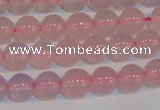 CAG7150 15.5 inches 6mm round pink agate gemstone beads