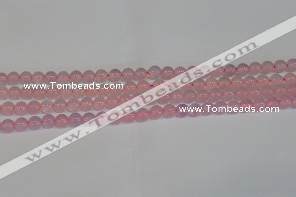 CAG7150 15.5 inches 6mm round pink agate gemstone beads