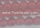 CAG7152 15.5 inches 10mm round pink agate gemstone beads
