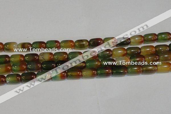 CAG7177 15.5 inches 12*16mm drum rainbow agate gemstone beads