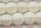 CAG7214 15.5 inches 12*12mm pumpkin white agate gemstone beads