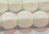 CAG7215 15.5 inches 14*14mm pumpkin white agate gemstone beads