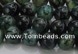 CAG7323 15.5 inches 10mm round dragon veins agate beads wholesale