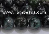 CAG7325 15.5 inches 14mm round dragon veins agate beads wholesale