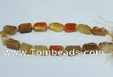 CAG7388 15.5 inches 15*20mm - 18*25mm freeform dragon veins agate beads