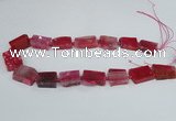 CAG7389 15.5 inches 15*20mm - 18*25mm freeform dragon veins agate beads