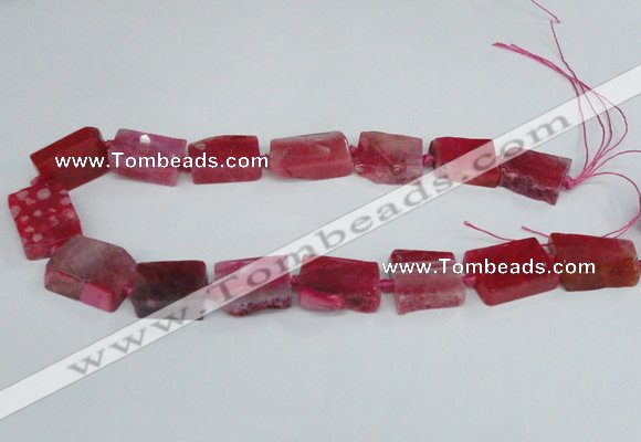 CAG7389 15.5 inches 15*20mm - 18*25mm freeform dragon veins agate beads