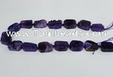 CAG7390 15.5 inches 15*20mm - 18*25mm freeform dragon veins agate beads