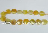 CAG7392 15.5 inches 22*25mm freeform dragon veins agate beads