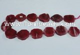 CAG7398 15.5 inches 25*25mm - 30*35mm freeform dragon veins agate beads