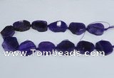 CAG7399 15.5 inches 25*25mm - 30*35mm freeform dragon veins agate beads