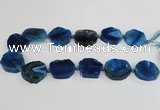 CAG7400 15.5 inches 25*25mm - 30*35mm freeform dragon veins agate beads