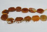 CAG7402 15.5 inches 25*30mm - 30*35mm freeform dragon veins agate beads