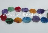 CAG7404 15.5 inches 22*25mm - 25*35mm freeform dragon veins agate beads