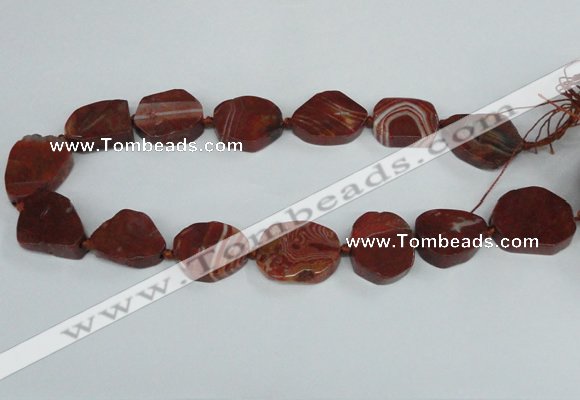 CAG7408 15.5 inches 20*25mm - 25*30mm freeform dragon veins agate beads