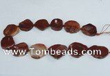 CAG7409 15.5 inches 25*30mm - 30*38mm freeform dragon veins agate beads