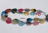 CAG7414 20*25mm - 25*30mm flat teardrop dragon veins agate beads