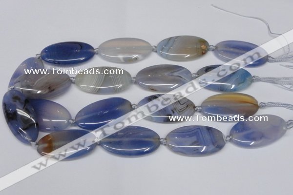CAG7420 15.5 inches 20*38mm oval botswana agate beads