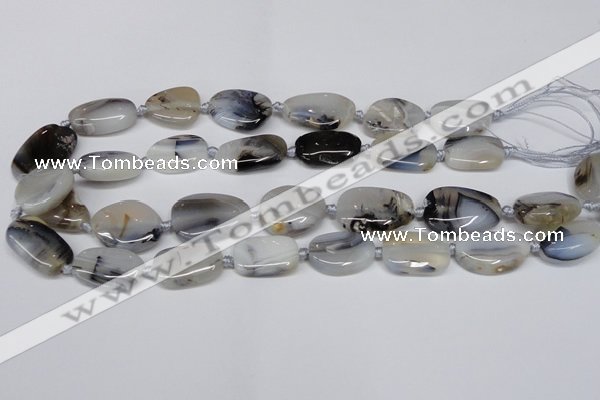 CAG7428 15.5 inches 15*20mm - 20*30mm freeform Montana agate beads