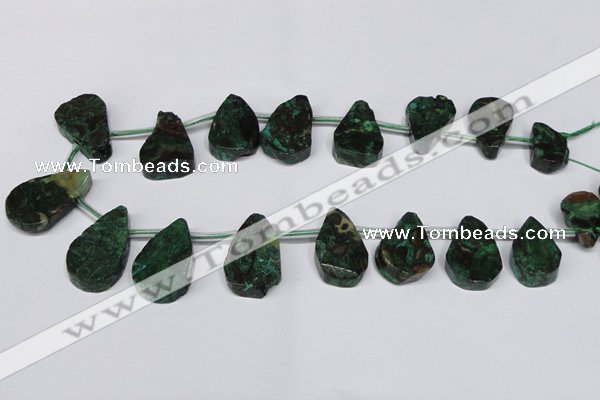 CAG7433 Top drilled 15*20mm - 20*35mm freeform ocean agate beads