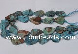 CAG7434 15.5 inches 20*30mm - 25*35mm freeform ocean agate beads