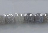 CAG7479 15.5 inches 6mm round frosted agate beads wholesale