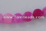 CAG7503 15.5 inches 6mm round frosted agate beads wholesale