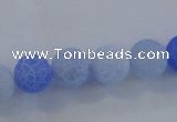 CAG7528 15.5 inches 8mm round frosted agate beads wholesale