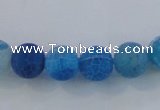 CAG7534 15.5 inches 4mm round frosted agate beads wholesale