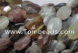 CAG755 15.5 inches 10*12mm faceted oval botswana agate beads