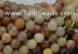 CAG762 15.5 inches 6mm round yellow agate gemstone beads wholesale