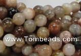 CAG763 15.5 inches 8mm round yellow agate gemstone beads wholesale