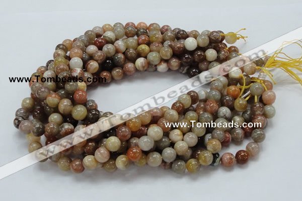 CAG764 15.5 inches 10mm round yellow agate gemstone beads wholesale