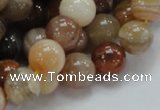 CAG765 15.5 inches 12mm round yellow agate gemstone beads wholesale