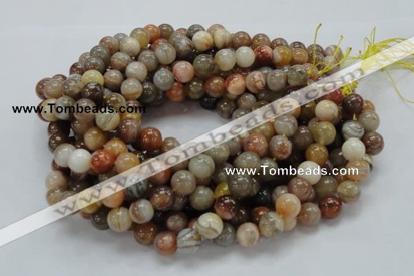 CAG765 15.5 inches 12mm round yellow agate gemstone beads wholesale