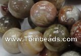 CAG768 15.5 inches 18mm round yellow agate gemstone beads wholesale