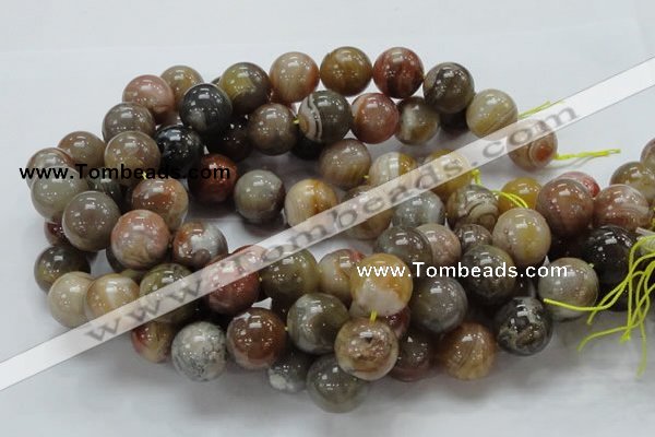 CAG768 15.5 inches 18mm round yellow agate gemstone beads wholesale