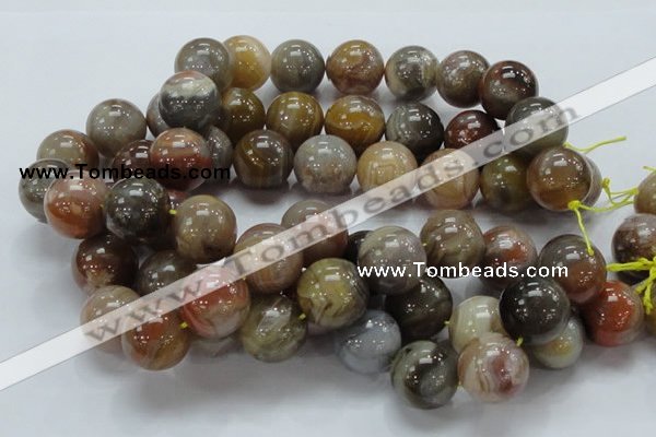 CAG769 15.5 inches 20mm round yellow agate gemstone beads wholesale