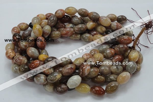 CAG773 15.5 inches 13*19mm rice yellow agate gemstone beads
