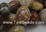 CAG774 15.5 inches 16*21mm rice yellow agate gemstone beads