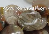 CAG778 15.5 inches 25mm flat round yellow agate gemstone beads