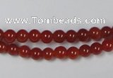 CAG7856 15.5 inches 4mm round red agate beads wholesale